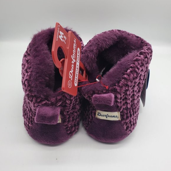 Dearfoams Women's Chenille Bootie Slipper | Medium (7-8) | NWT - Picture 2 of 5
